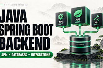 build java spring boot rest apis and backend applications
