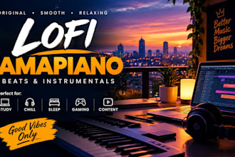 organically promote lofi beat,lofi music,amapiano music