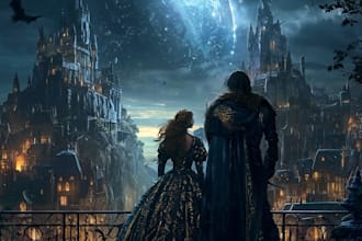 design fantasy book cover illustration art