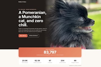 create a professional creator or influencer website in 24 hours