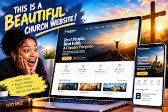 design wix church website, author website, ministry and christian website