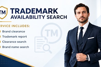 do a uspto trademark availability search and clearance report