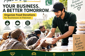 organize food donations for businesses in pakistan