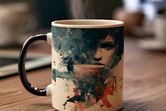 unique custom coffee mug design