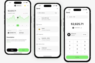 build crypto wallet app, trading, portfolio tracker and defi website