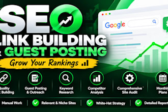 do powerful monthly SEO package for ranking and traffic boost
