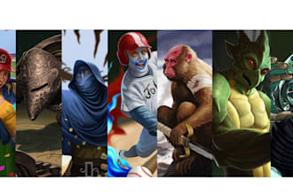 do your oc character illlustration