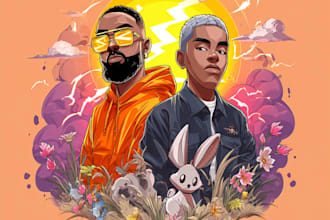 create animated album cover motion graphics for spotify