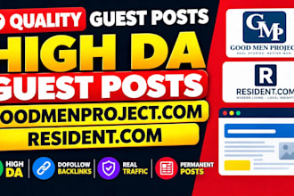 do high da guest posts on goodmenproject and resident