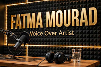 record professional female arabic voice over with emotions