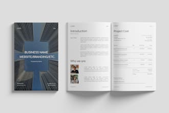 design a professional business proposal for your project