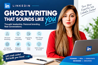 ghostwrite linkedin posts for thought leadership and personal branding