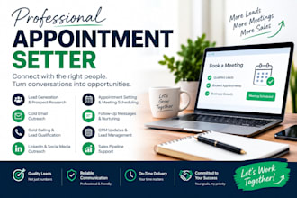 be your sales manager and appointment setter