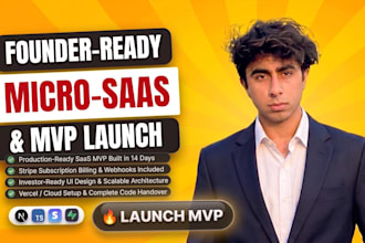 build custom saas web application, saas mvp, and micro saas