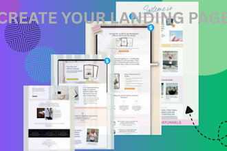 build a form page and landing page for your business