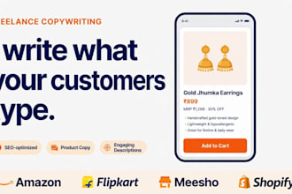 write product listings for online stores