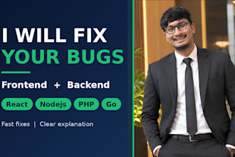 fix frontend and backend bugs in your web app
