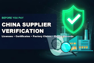 verify and research your china supplier before you pay