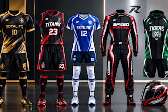 design custom sports jersey and team uniform with sublimation and racing