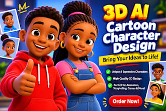 3d ai character image