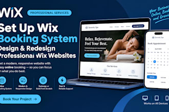 set up wix booking system, design and redesign professional wix websites