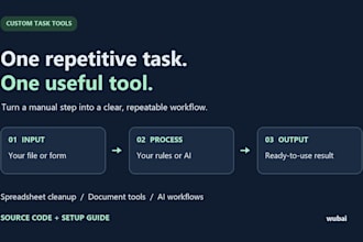 turn your repetitive task into a simple custom tool