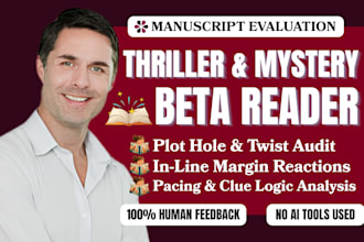 beta read thriller mystery and horror manuscript