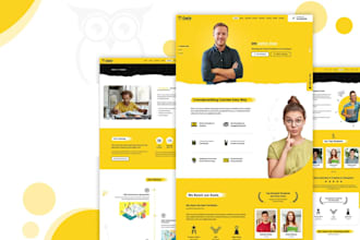 create an online course website and e learning website with lms