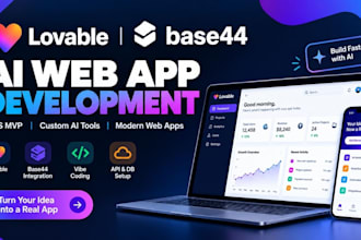 build and a lovable ai web app, saas mvp or custom ai tool