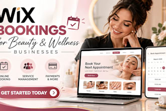 set up wix bookings for your salon, spa or beauty business, wix redesign