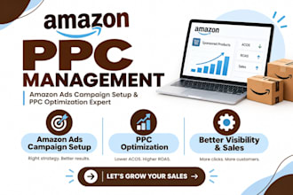 do amazon PPC  management, amazon ads campaign setup and PPC optimization expert