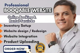 design booqable website rental website with online booking
