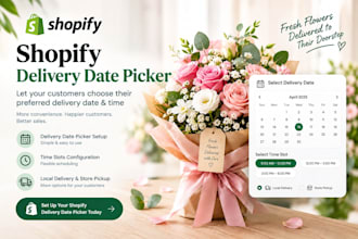setup shopify delivery date picker, time slots and local delivery apps