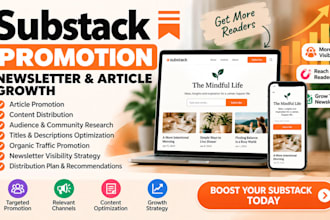 promote your substack newsletter and articles organically