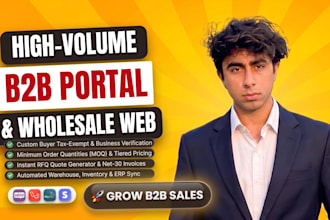 develop b2b wholesale portal, b2b ecommerce and wholesale website