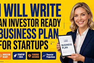 write an investor ready business plan for startups