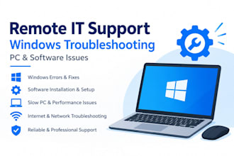 provide remote IT support and troubleshoot windows computer issues