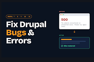 fix drupal bugs drupal errors drupal website issues update support wsod