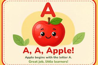 design colorful educational worksheets for kids
