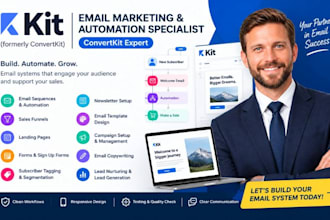 setup convertkit automation kit email sequence kit newsletter kit landing page
