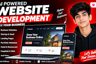 create an ai powered website for your business