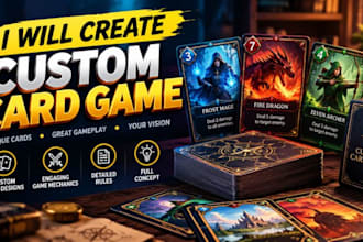 design a perfect, pdf and illusration card game
