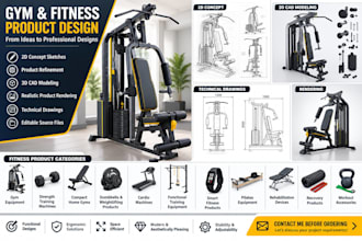 design gym gear, fitness machines, compact home gyms and smart fitness product