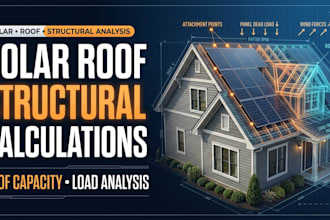 perform solar roof structural calculations and load analysis