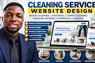 clean house leads janitorial carpet pressure washing commercial cleaning website