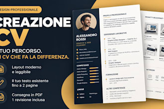 design a clean and readable CV using your existing text