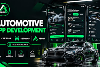 develop carwash app, car detailing app, car repair and maintenance app