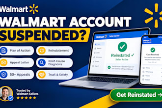 write a walmart suspension appeal and business plan of action