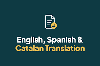 translate english spanish and catalan documents