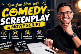 write comedy screenplay movie script funny dialogue dark comedy script